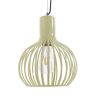 GLOBOSTAR® SCANDI 01387 Vintage Κρεμαστό Φωτιστικό Οροφής με Ντουί 1 x E27 AC 220-240V IP20 - Μπεζ - Μ23 x Π23 x Υ30cm