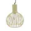 GLOBOSTAR® SCANDI 01387 Vintage Κρεμαστό Φωτιστικό Οροφής με Ντουί 1 x E27 AC 220-240V IP20 - Μπεζ - Μ23 x Π23 x Υ30cm
