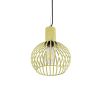 GLOBOSTAR® SCANDI 01387 Vintage Κρεμαστό Φωτιστικό Οροφής με Ντουί 1 x E27 AC 220-240V IP20 - Μπεζ - Μ23 x Π23 x Υ30cm