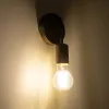 GLOBOSTAR® DON 01398 Vintage Φωτιστικό Τοίχου - Απλίκα με Ντουί 1 x E27 AC 220-240V IP20 - Χάλκινο Εφέ Σκουριάς - Μ10 x Π7 x Υ16cm
