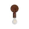 GLOBOSTAR® DON 01398 Vintage Φωτιστικό Τοίχου - Απλίκα με Ντουί 1 x E27 AC 220-240V IP20 - Χάλκινο Εφέ Σκουριάς - Μ10 x Π7 x Υ16cm