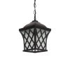 GLOBOSTAR® LINCOLN 01399 Vintage Κρεμαστό Φωτιστικό Οροφής με Ντουί 1 x E27 AC 220-240V IP20 - Καφέ & Διάφανο - Μ19 x Π19 x Υ20cm