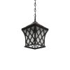 GLOBOSTAR® LINCOLN 01399 Vintage Κρεμαστό Φωτιστικό Οροφής με Ντουί 1 x E27 AC 220-240V IP20 - Καφέ & Διάφανο - Μ19 x Π19 x Υ20cm