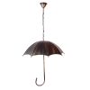 GLOBOSTAR® UMBRELLA 01406 Vintage Κρεμαστό Φωτιστικό Οροφής με Ντουί 5 x E27 AC 220-240V IP20 - Χάλκινο - Μ60 x Π60 x Y65cm