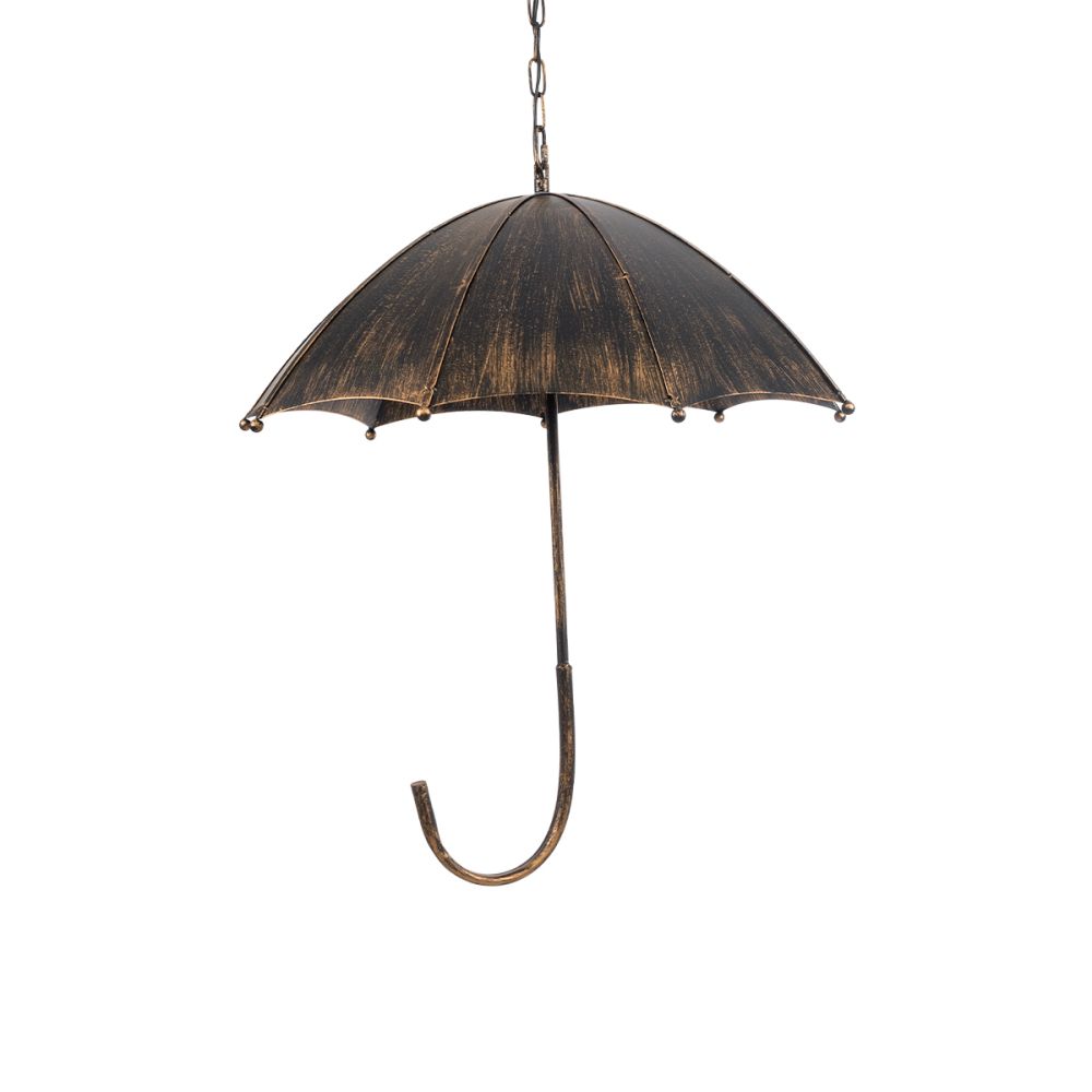 GLOBOSTAR® UMBRELLA 01406 Vintage Κρεμαστό Φωτιστικό Οροφής με Ντουί 5 x E27 AC 220-240V IP20 - Χάλκινο - Μ60 x Π60 x Y65cm