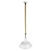 GLOBOSTAR® PUPPET 01412 Vintage Κρεμαστό Φωτιστικό Οροφής με Ντουί 1 x E27 AC 220-240V IP20 - Λευκό & Μπεζ - Μ36 x Π36 x Y31cm