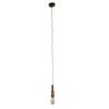 GLOBOSTAR® SPIGOT 01413 Vintage Κρεμαστό Φωτιστικό Οροφής με Ντουί 1 x E27 AC 220-240V IP20 - Χάλκινο & Κόκκινο - Μ5 x Π5 x Y20cm