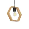 GLOBOSTAR® ELISE 01429 Μοντέρνο Κρεμαστό Φωτιστικό Οροφής με Ντουί 1 x E27 AC 220-240V IP20 - Μπεζ & Μαύρο - Μ26 x Π8 x Υ25cm