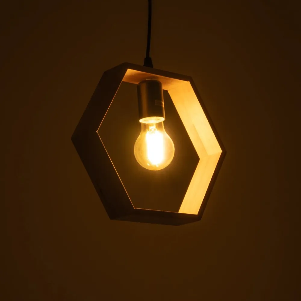 GLOBOSTAR® ELISE 01429 Μοντέρνο Κρεμαστό Φωτιστικό Οροφής με Ντουί 1 x E27 AC 220-240V IP20 - Μπεζ & Μαύρο - Μ26 x Π8 x Υ25cm