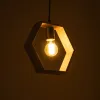 GLOBOSTAR® ELISE 01429 Μοντέρνο Κρεμαστό Φωτιστικό Οροφής με Ντουί 1 x E27 AC 220-240V IP20 - Μπεζ & Μαύρο - Μ26 x Π8 x Υ25cm