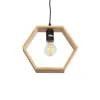 GLOBOSTAR® ELISE 01429 Μοντέρνο Κρεμαστό Φωτιστικό Οροφής με Ντουί 1 x E27 AC 220-240V IP20 - Μπεζ & Μαύρο - Μ26 x Π8 x Υ25cm