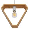 GLOBOSTAR® ELISE 01430 Μοντέρνο Κρεμαστό Φωτιστικό Οροφής με Ντουί 1 x E27 AC 220-240V IP20 - Μπεζ & Λευκό - Μ29 x Π8 x Υ28cm