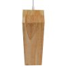 GLOBOSTAR® ELISE 01430 Μοντέρνο Κρεμαστό Φωτιστικό Οροφής με Ντουί 1 x E27 AC 220-240V IP20 - Μπεζ & Λευκό - Μ29 x Π8 x Υ28cm