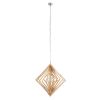 GLOBOSTAR® OCTAVE 01431 Μοντέρνο Κρεμαστό Φωτιστικό Οροφής με Ντουί 1 x E27 AC 220-240V IP20 - Μπεζ - Μ64 x Π64 x Y66cm