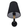 GLOBOSTAR® LYDFORD 01432 Μοντέρνο Φωτιστικό Τοίχου - Απλίκα με Ντουί 1 x E27 AC 220-240V IP20 - Μαύρο & Μπεζ - Μ20 x Π28 x Υ36cm