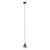 GLOBOSTAR® MANHATTAN 01453 Μοντέρνο Κρεμαστό Φωτιστικό Οροφής με Ντουί 1 x E27 AC 220-240V IP20 - Χάλκινο - Μ11 x Π11 x Υ14cm