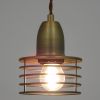 GLOBOSTAR® MANHATTAN 01454 Μοντέρνο Κρεμαστό Φωτιστικό Οροφής με Ντουί 1 x E27 AC 220-240V IP20 - Μπρούτζινο - Μ11 x Π11 x Υ14cm
