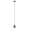 GLOBOSTAR® MANHATTAN 01454 Μοντέρνο Κρεμαστό Φωτιστικό Οροφής με Ντουί 1 x E27 AC 220-240V IP20 - Μπρούτζινο - Μ11 x Π11 x Υ14cm