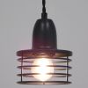 GLOBOSTAR® MANHATTAN 01456 Μοντέρνο Κρεμαστό Φωτιστικό Οροφής με Ντουί 1 x E27 AC 220-240V IP20 - Μαύρο - Μ11 x Π11 x Υ14cm