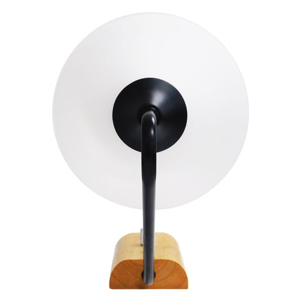 GLOBOSTAR® ALESSIA 01457 Μοντέρνο Φωτιστικό Τοίχου - Απλίκα με Ντουί 1 x E27 AC 220-240V IP20 - Μπεζ & Μαύρο - Μ18 x Π26 x Υ29cm