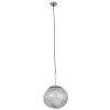 GLOBOSTAR® DIXAR 01464 Μοντέρνο Κρεμαστό Φωτιστικό Οροφής με Ντουί 1 x E27 AC 220-240V IP20 -Ασημί - Μ36 x Π36 x Υ45cm