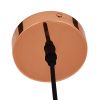 GLOBOSTAR® DIXAR 01465 Μοντέρνο Κρεμαστό Φωτιστικό Οροφής με Ντουί 1 x E27 AC 220-240V IP20 - Χάλκινο - Μ36 x Π36 x Υ45cm