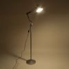 GLOBOSTAR® AUDREY 01469 Vintage Επιδαπέδιο Φωτιστικό με Ντουί 1 x E27 AC 220-240V IP20 - Ασημί - Μ15 x Π15 x Υ190cm