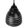 ΠΡΟΣΦΟΡΑ GloboStar® COOLIE 01483 Μοντέρνο Κρεμαστό Φωτιστικό Οροφής Μονόφωτο 1 x E27 Μεταλλικό Μαύρο Λευκό Καμπάνα Φ13 x Υ14cm