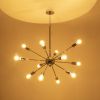 GLOBOSTAR® MILANO 01487 Μοντέρνο Φωτιστικό Οροφής με Ντουί 12 x E27 AC 220-240V IP20 - Ασημί - Μ80 x Π80 x Υ80cm