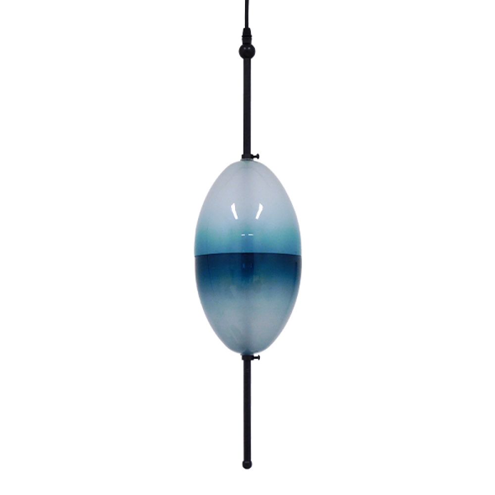 GLOBOSTAR® TEARDROP 01501 Μοντέρνο Κρεμαστό Φωτιστικό Οροφής με Ντουί 3 x G4 AC 220-240V IP20 - Τιρκουάζ - Μ16 x Π16 x Υ66cm