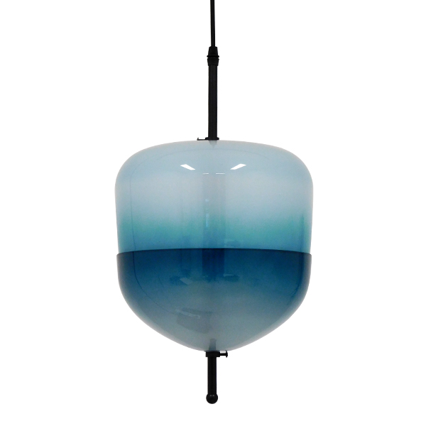 GLOBOSTAR® TEARDROP 01503 Μοντέρνο Κρεμαστό Φωτιστικό Οροφής με Ντουί 3 x G4 AC 220-240V IP20 - Τιρκουάζ - Μ24 x Π24 x Υ45cm