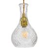 GLOBOSTAR® WHISKEY 01514 Vintage Κρεμαστό Φωτιστικό Οροφής με Ντουί 1 x E27 AC 220-240V IP20 - Διάφανο - Μ14 x Π14 x Υ23cm
