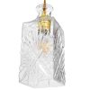 GLOBOSTAR® WHISKEY 01516 Vintage Κρεμαστό Φωτιστικό Οροφής με Ντουί 1 x E27 AC 220-240V IP20 - Διάφανο - Μ10 x Π10 x Υ24cm
