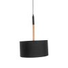GLOBOSTAR® BRONX 01517 Μοντέρνο Κρεμαστό Φωτιστικό Οροφής με Ντουί 1 x E27 AC 220-240V IP20 - Μαύρο & Μπεζ - Μ35 x Π35 x Υ50cm
