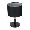 GLOBOSTAR® BRONX 01519 Μοντέρνο Επιτραπέζιο Φωτιστικό Πορτατίφ με Ντουί 1 x E27 AC 220-240V IP20 - Μαύρο & Μπεζ - Μ25 x Π25 x Υ40cm