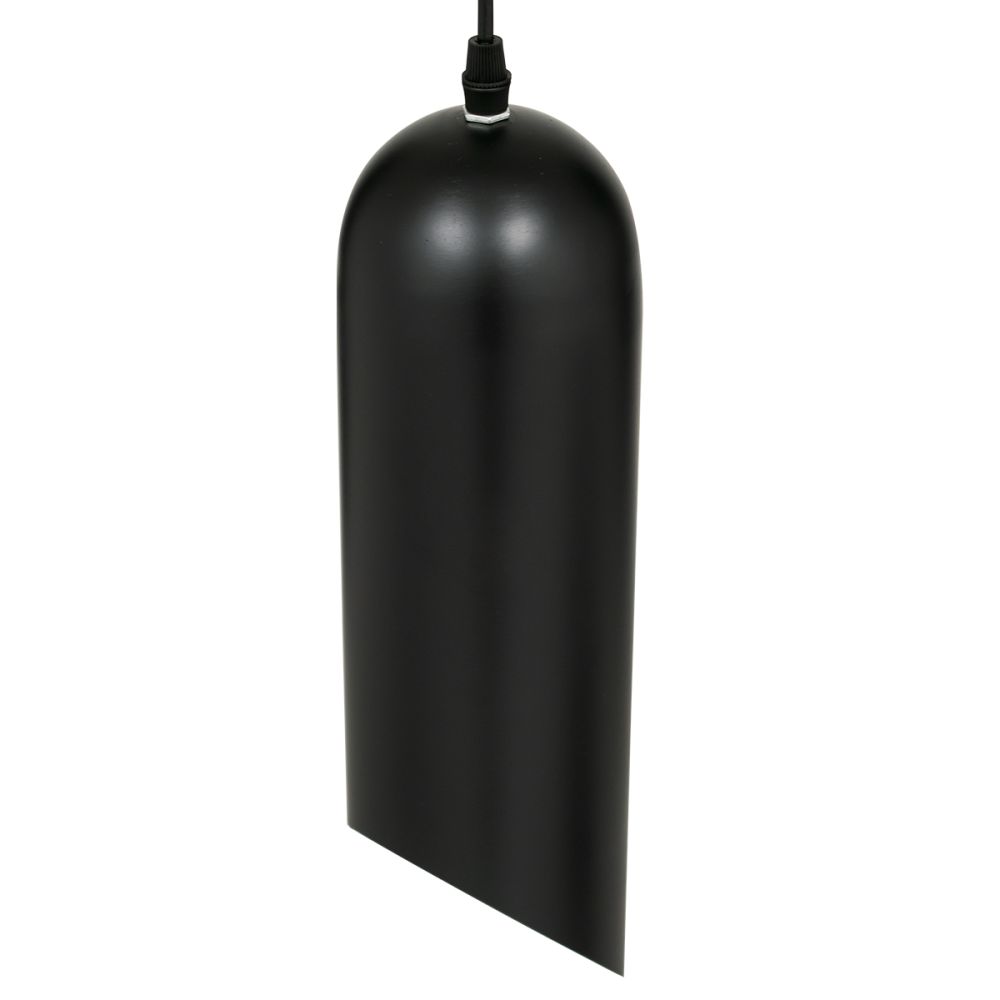 GLOBOSTAR® CARSON 01527 Μοντέρνο Κρεμαστό Φωτιστικό Οροφής με Ντουί 1 x E27 AC 220-240V IP20 - Μαύρο & Χρυσό - Μ10 x Π10 x Υ38cm