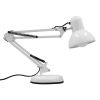 GLOBOSTAR® DESK 01539 Μοντέρνο Επιτραπέζιο Φωτιστικό Πορτατίφ με Ντουί 1 x E27 AC 220-240V IP20 - Λευκό - Μ15 x Π15 x Υ67cm