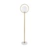 GLOBOSTAR® VERSAILLES 01543 Μοντέρνο Επιδαπέδιο Φωτιστικό με Ντουί 1 x E27 AC 220-240V IP20 - Χρυσό & Λευκό - Μ35 x Π35 x Υ170cm