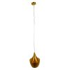 GLOBOSTAR® SHANGHAI 01544 Μοντέρνο Κρεμαστό Φωτιστικό Οροφής με Ντουί 1 x E27 AC 220-240V IP20 - Χρυσό Πλατίνα - Μ24 x Π24 x Υ30cm