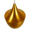GLOBOSTAR® SHANGHAI 01544 Μοντέρνο Κρεμαστό Φωτιστικό Οροφής με Ντουί 1 x E27 AC 220-240V IP20 - Χρυσό Πλατίνα - Μ24 x Π24 x Υ30cm