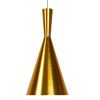 GLOBOSTAR® SHANGHAI 01546 Μοντέρνο Κρεμαστό Φωτιστικό Οροφής με Ντουί 1 x E27 AC 220-240V IP20 - Χρυσό - Μ18 x Π18 x Υ38.5cm