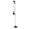 GLOBOSTAR® CARILO 01549 Vintage Κρεμαστό Φωτιστικό Οροφής με Ντουί 1 x E27 AC 220-240V IP20 - Μαύρο & Χρυσό - Μ32 x Π26 x Υ120cm