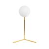 GLOBOSTAR® ELFIS 01551 Μοντέρνο Επιτραπέζιο Φωτιστικό Πορτατίφ με Ντουί 1 x E27 AC 220-240V IP20 - Χρυσό & Λευκό - Μ15 x Π15 x Υ53cm
