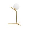 GLOBOSTAR® ELFIS 01551 Μοντέρνο Επιτραπέζιο Φωτιστικό Πορτατίφ με Ντουί 1 x E27 AC 220-240V IP20 - Χρυσό & Λευκό - Μ15 x Π15 x Υ53cm