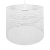 GLOBOSTAR® ACCADEMIA 01557 Μοντέρνο Κρεμαστό Φωτιστικό Οροφής με Ντουί 1 x E27 AC 220-240V IP20 - Λευκό - Μ35 x Π35 x Υ25cm