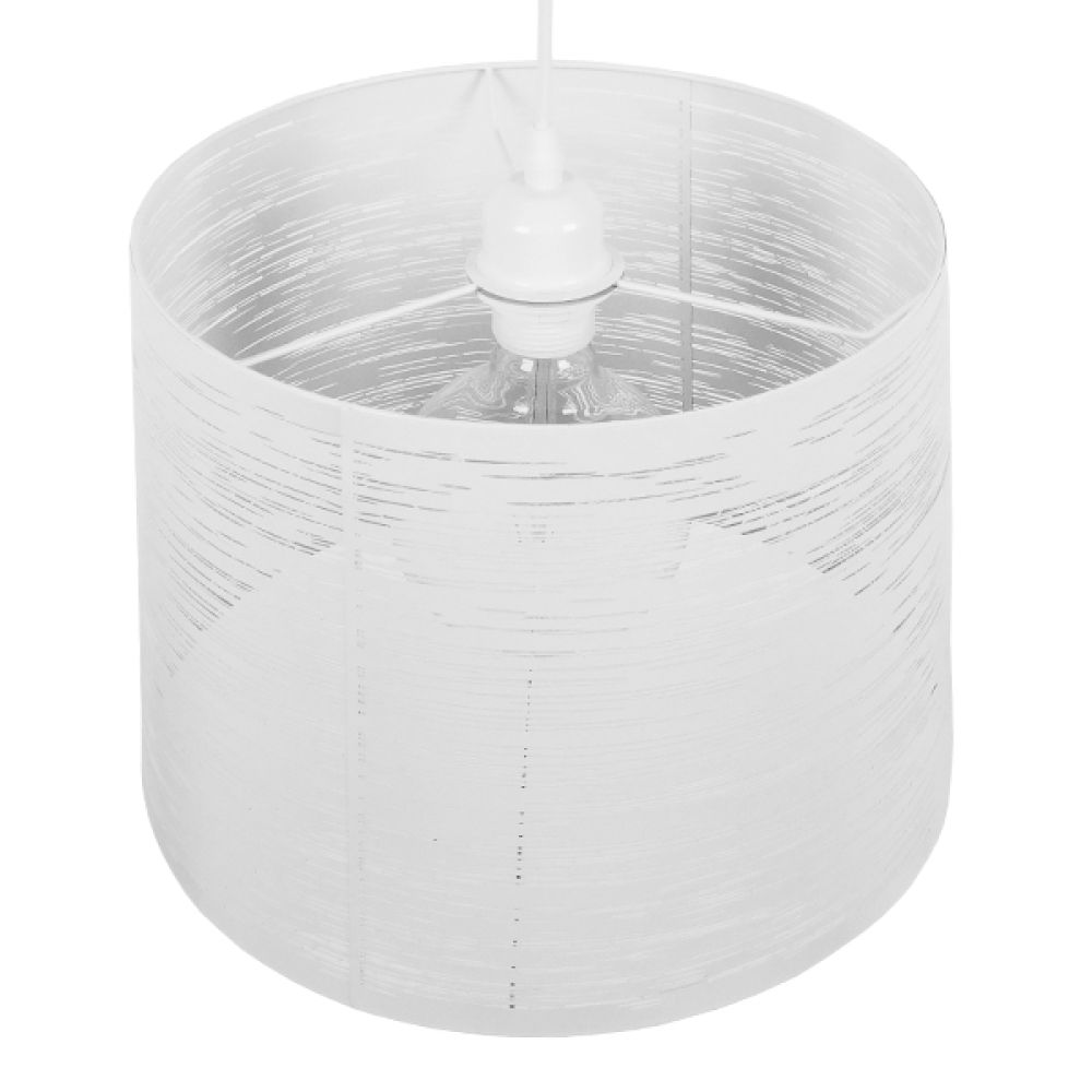 GLOBOSTAR® ACCADEMIA 01557 Μοντέρνο Κρεμαστό Φωτιστικό Οροφής με Ντουί 1 x E27 AC 220-240V IP20 - Λευκό - Μ35 x Π35 x Υ25cm