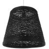 GLOBOSTAR® PLAYROOM 01563 Vintage Κρεμαστό Φωτιστικό Οροφής με Ντουί 1 x E27 AC 220-240V IP20 - Μαύρο - Μ32 x Π32 x Υ27cm