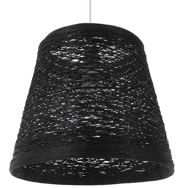 GLOBOSTAR® PLAYROOM 01563 Vintage Κρεμαστό Φωτιστικό Οροφής με Ντουί 1 x E27 AC 220-240V IP20 - Μαύρο - Μ32 x Π32 x Υ27cm