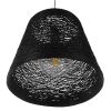 GLOBOSTAR® PLAYROOM 01563 Vintage Κρεμαστό Φωτιστικό Οροφής με Ντουί 1 x E27 AC 220-240V IP20 - Μαύρο - Μ32 x Π32 x Υ27cm