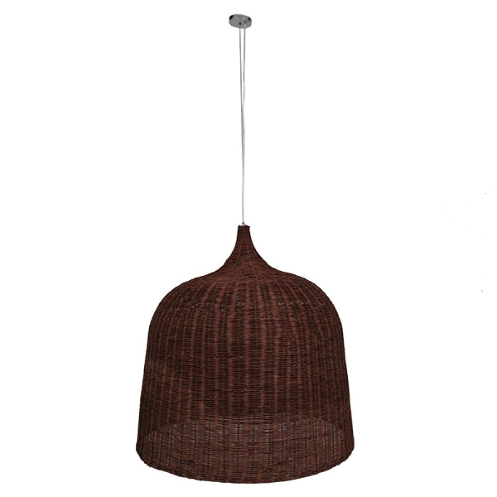 GLOBOSTAR® BAHAMAS 01569 Boho Κρεμαστό Φωτιστικό Οροφής με Ντουί 1 x E27 AC 220-240V IP20 - Καφέ - Μ90 x Π90 x Y90cm